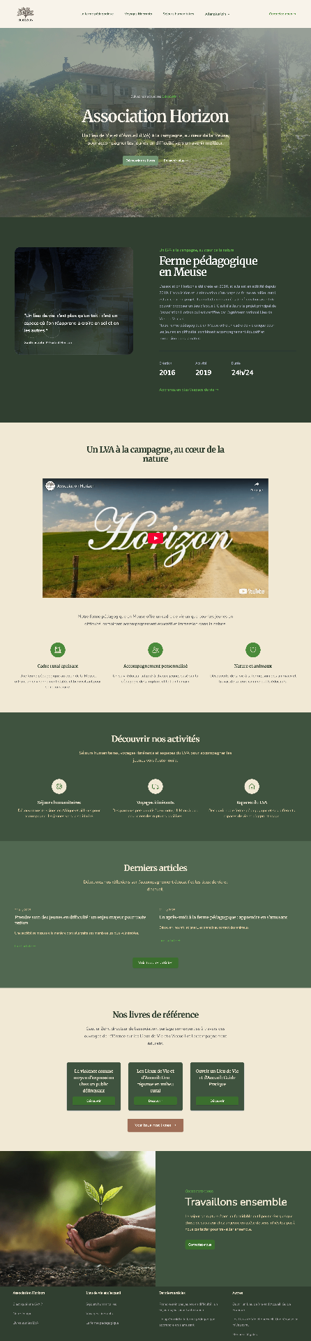 Site officiel de l'Association Horizon – Lieu de Vie et d'Accueil en Meuse